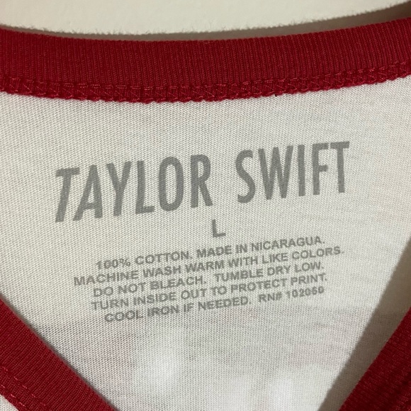 Taylor Swift Red Taylor’s Version Ringer Tee - Picture 9 of 9